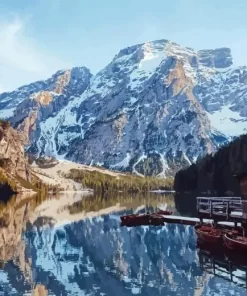 Pragser Wildsee Landscape Diamond Painting