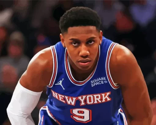 RJ Barrett New York Knicks Basketballer Diamond Painting