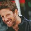 Romain Grosjean Smiling Diamond Painting