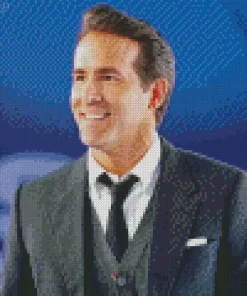 Ryan Reynolds Smiling Diamond Painting