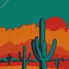 Saguaro Tucson Arizona Diamond Painting