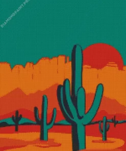 Saguaro Tucson Arizona Diamond Painting