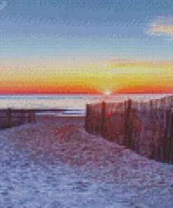 Sunset At Rehoboth Beach Diamond Painting