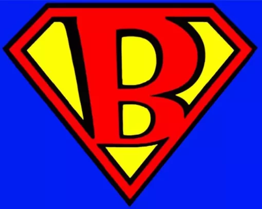 Superman B Logo Diamond Painting