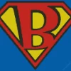 Superman B Logo Diamond Painting