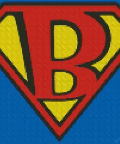 Superman B Logo Diamond Painting