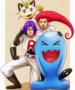 Team Rocket Pokemon Diamond Painting