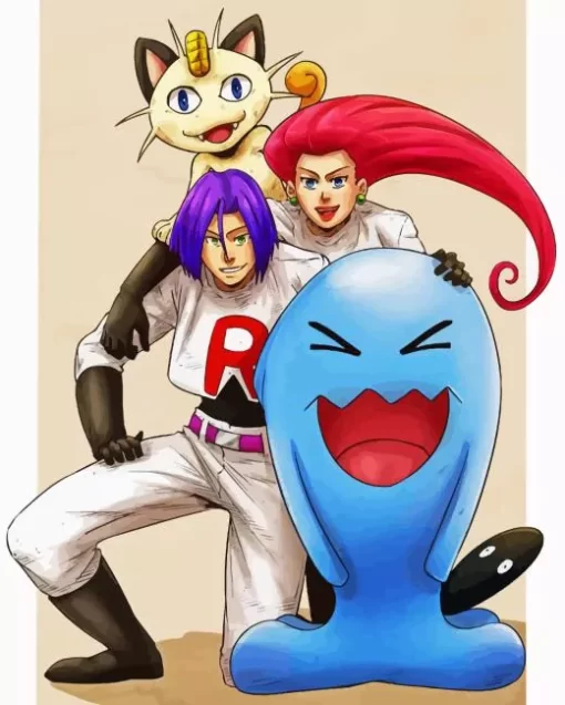 Team Rocket Pokemon Diamond Painting