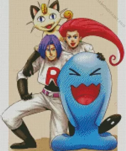 Team Rocket Pokemon Diamond Painting