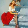 The Ace Of Hearts Gil Elvgren Diamond Painting