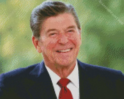 US President Ronald Wilson Reagan Diamond Painting