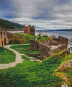 Urquhart Castle And Loch Ness Diamond Painting