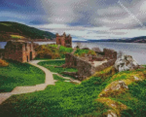 Urquhart Castle And Loch Ness Diamond Painting