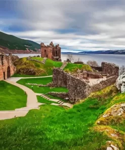 Urquhart Castle And Loch Ness Diamond Painting