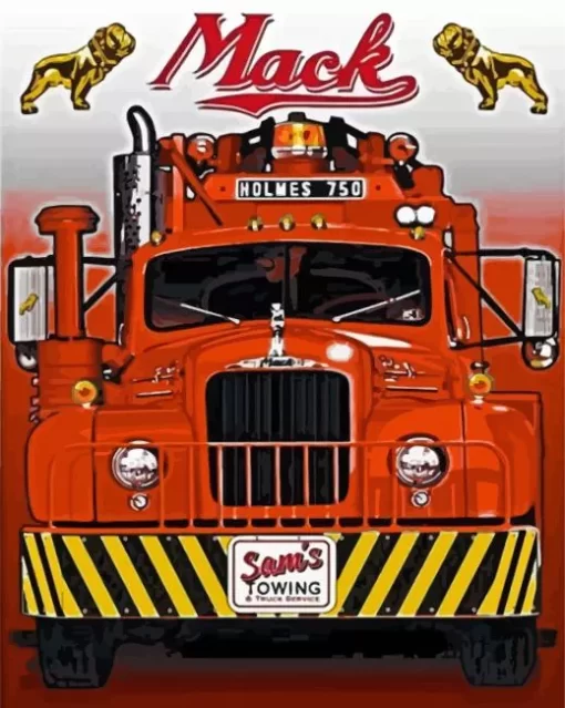 Vintage Mack Truck Diamond Painting