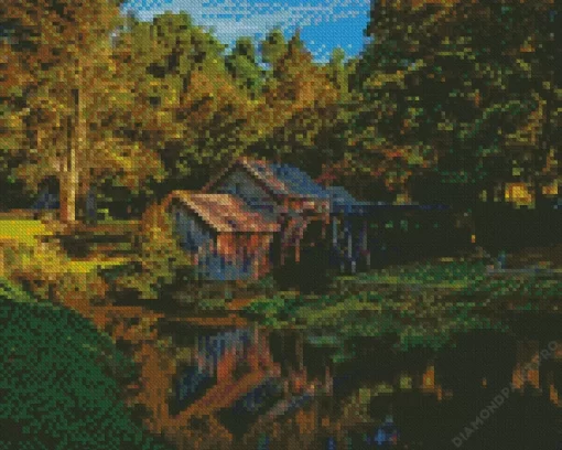 Watermill Mabry Mill Diamond Painting