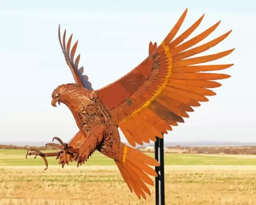 Wedge Tailed Eagle Metal Art Diamond Painting