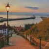 Whitby 199 Steps In England Diamond Painting