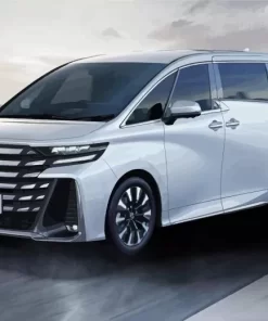 White Toyota Alphard Diamond Painting