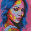 Zoe Saldana Pop Art Diamond Painting