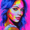 Zoe Saldana Pop Art Diamond Painting