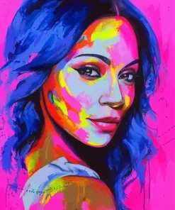 Zoe Saldana Pop Art Diamond Painting