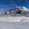 Zugspitze Snowy Mountain Diamond Painting