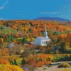 Fall Colors In Stowe Vermont Diamond Painting