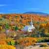 Fall Colors In Stowe Vermont Diamond Painting