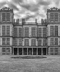 Black And White Hardwick Hall Diamond Painting