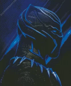 Blue Panther Hero Diamond Painting