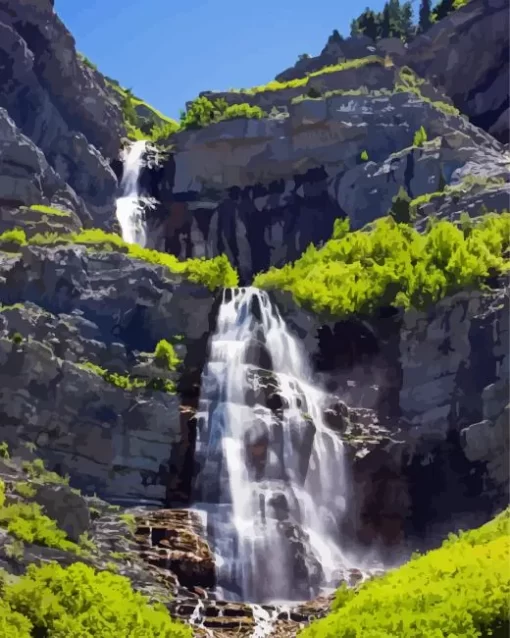 Bridal Veil Falls Diamond Painting