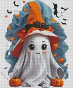 Halloween Cute Ghost Diamond Painting