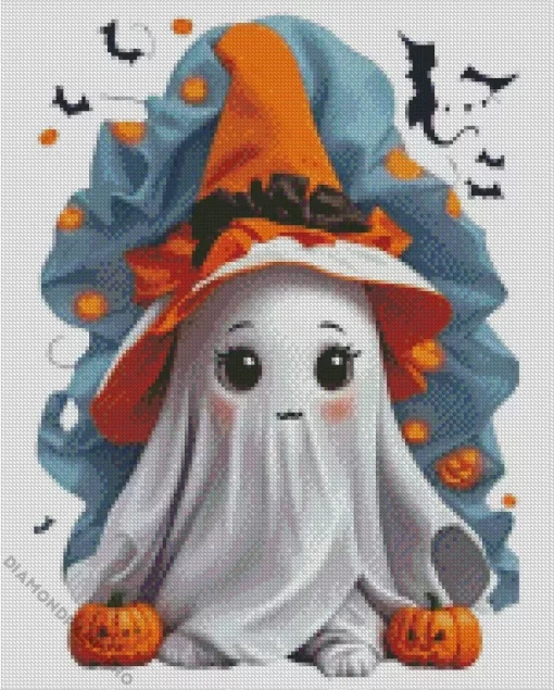 Halloween Cute Ghost Diamond Painting