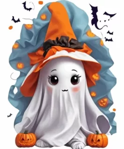 Halloween Cute Ghost Diamond Painting