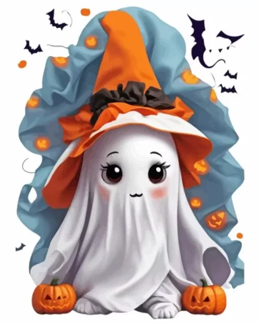 Halloween Cute Ghost Diamond Painting