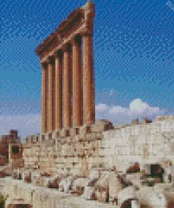 Lebanon Roman Temple Of Jupiter Diamond Painting