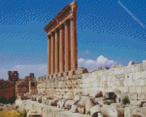 Lebanon Roman Temple Of Jupiter Diamond Painting