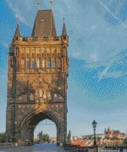 Old Town Bridge Tower Diamond Painting