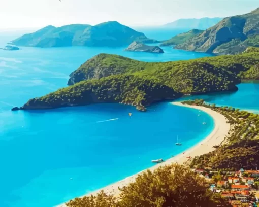 Oludeniz Turkey Coast Diamond Painting