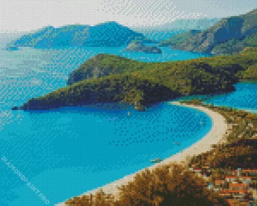 Oludeniz Turkey Coast Diamond Painting