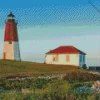 Point Judith Lighthouse Diamond Painting