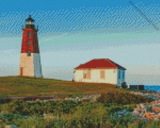 Point Judith Lighthouse Diamond Painting