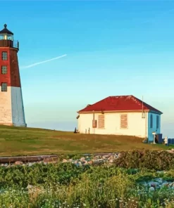 Point Judith Lighthouse Diamond Painting