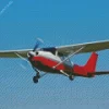 Red Cessna Plane Diamond Painting