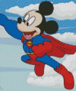 Superman Mickey Diamond Painting