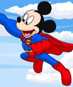 Superman Mickey Diamond Painting