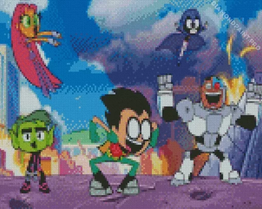 Teen Titans Go Diamond Painting