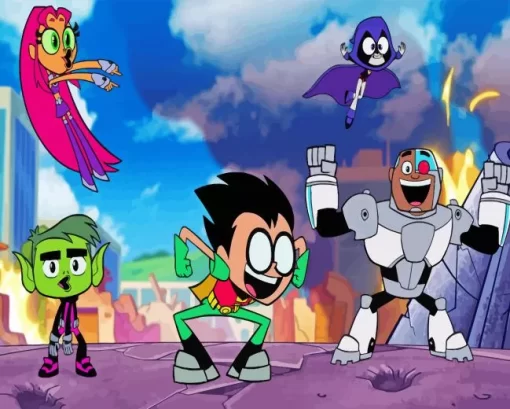 Teen Titans Go Diamond Painting