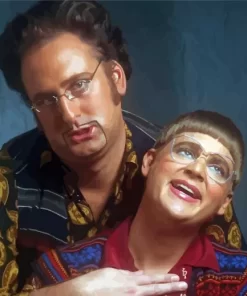 The Comedians Tim And Eric Diamond Painting